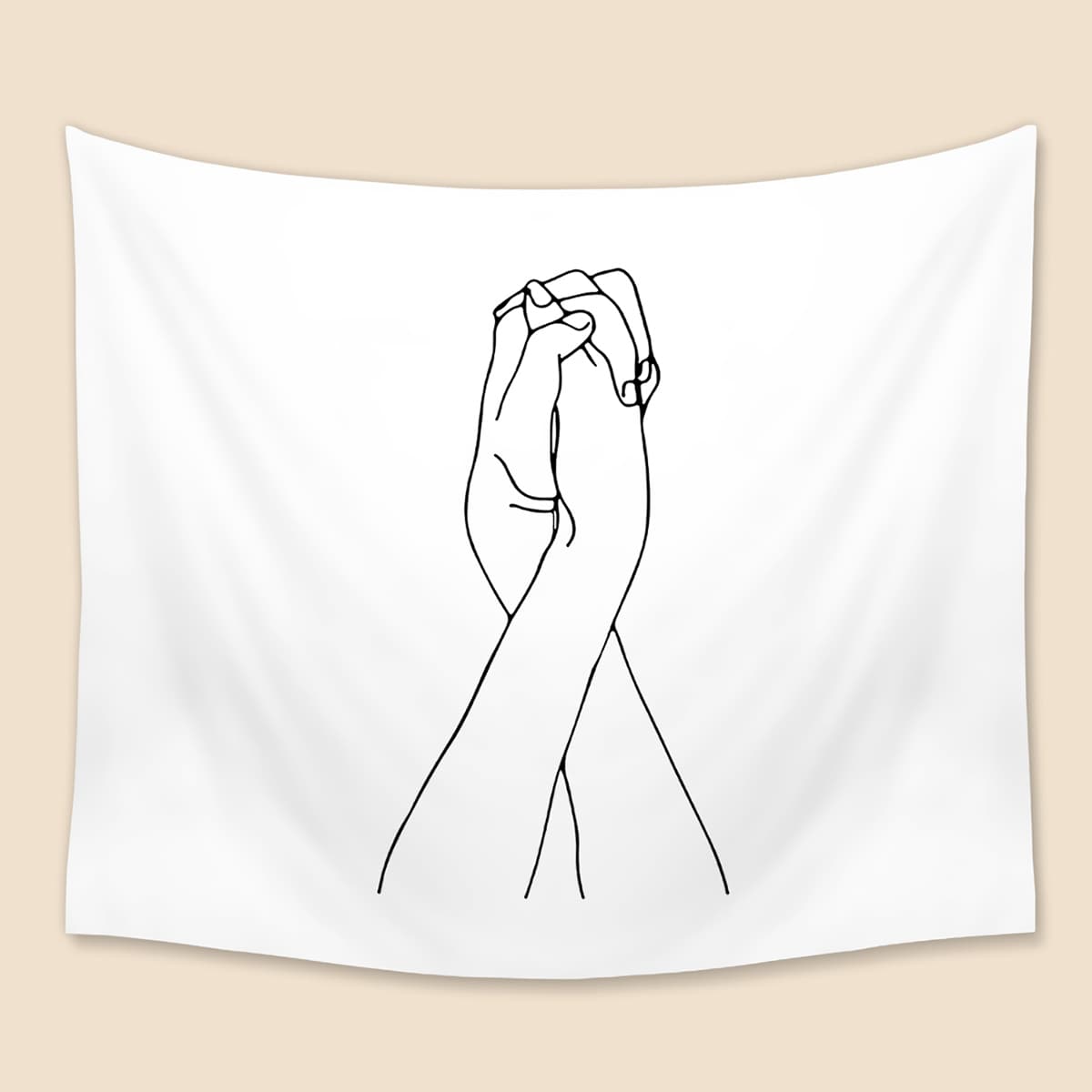 

Gesture Pattern Tapestry, White