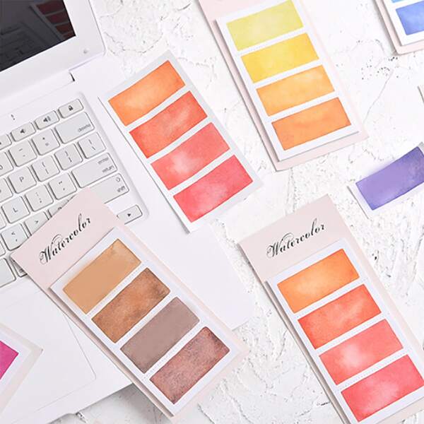 

4packs Solid Random Sticky Note, Multicolor
