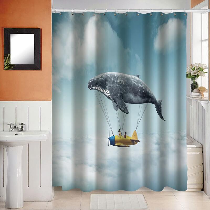 

Cartoon Graphic Shower Curtain, Multicolor