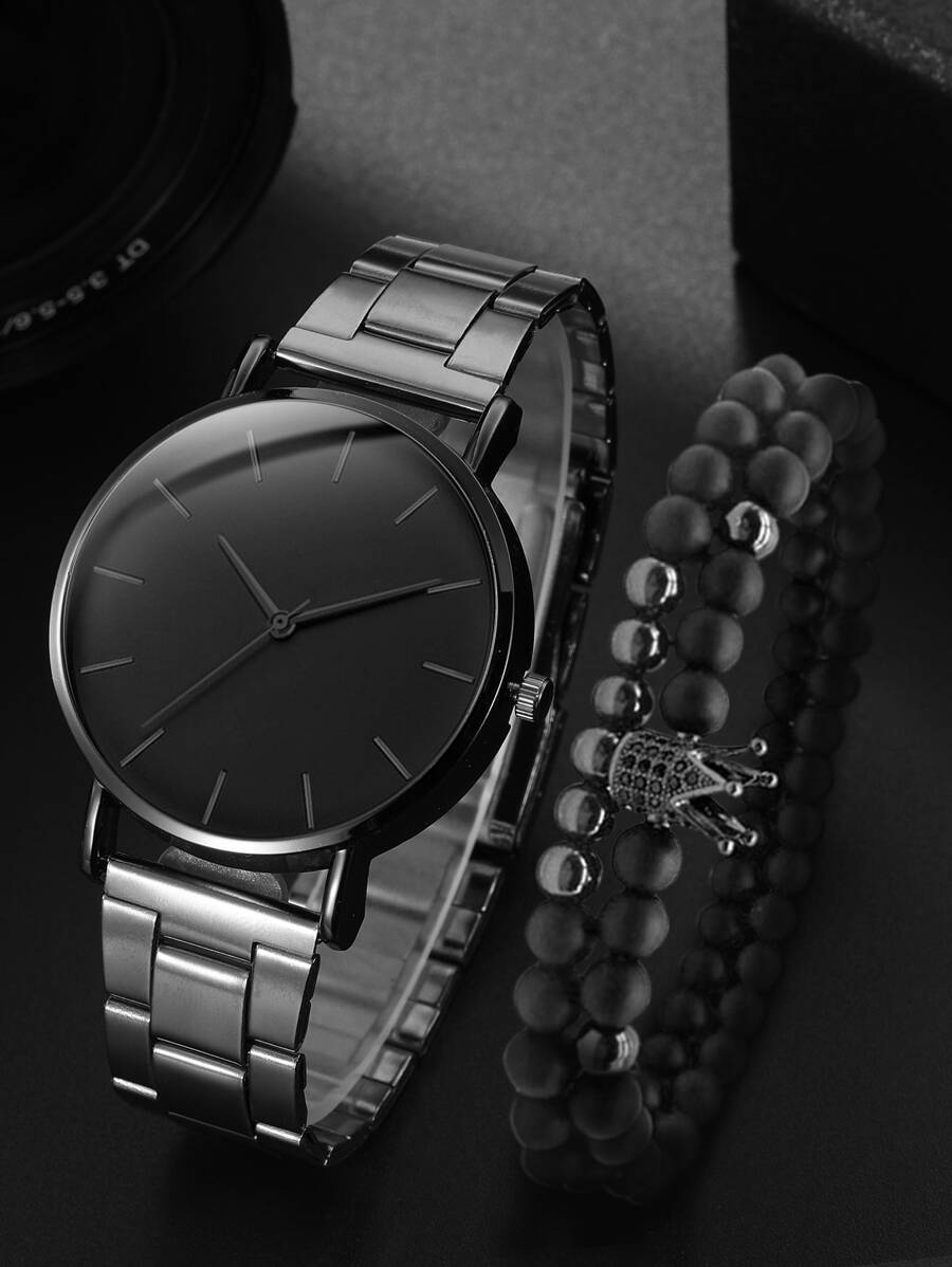 Relojes de hombre Negro Casual - Negro - Ver 1