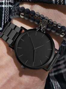 Relojes de hombre Negro Casual - Negro - Ver 2