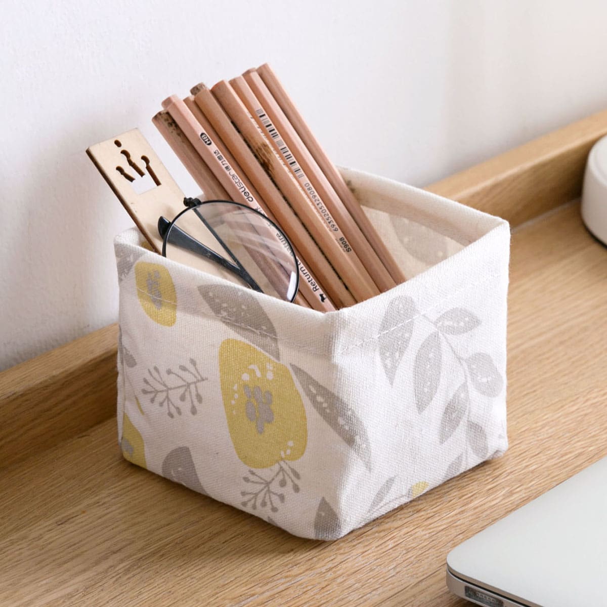 

Plants Print Storage Basket, Multicolor