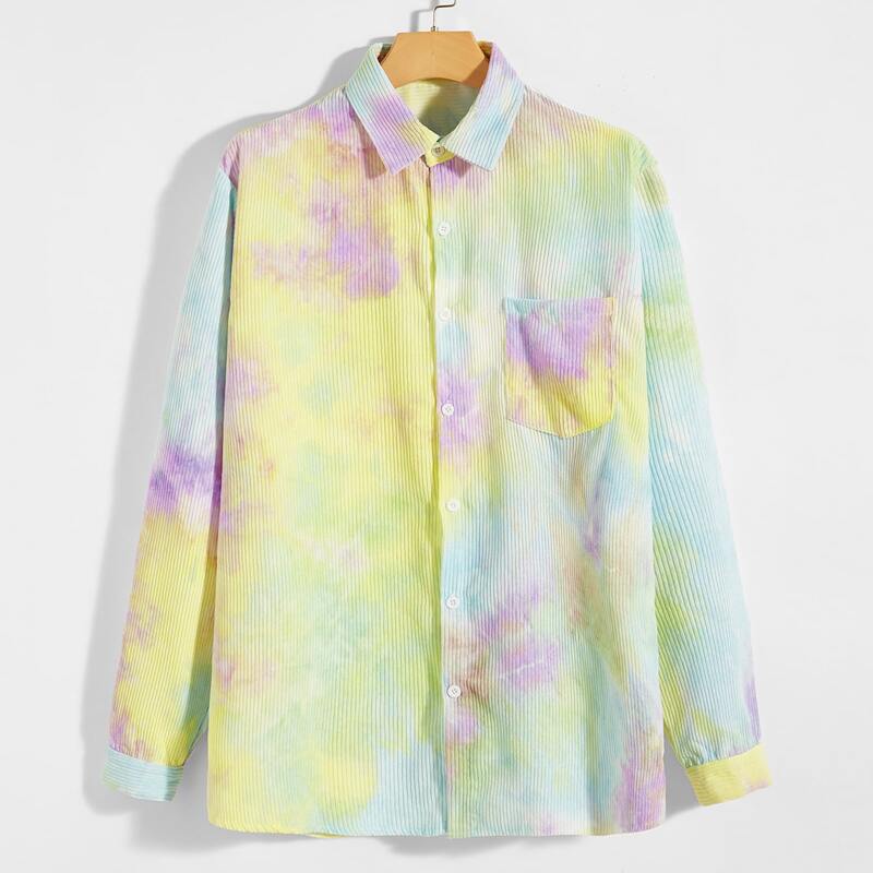 

Guys Tie Dye Corduroy Shirt, Multicolor