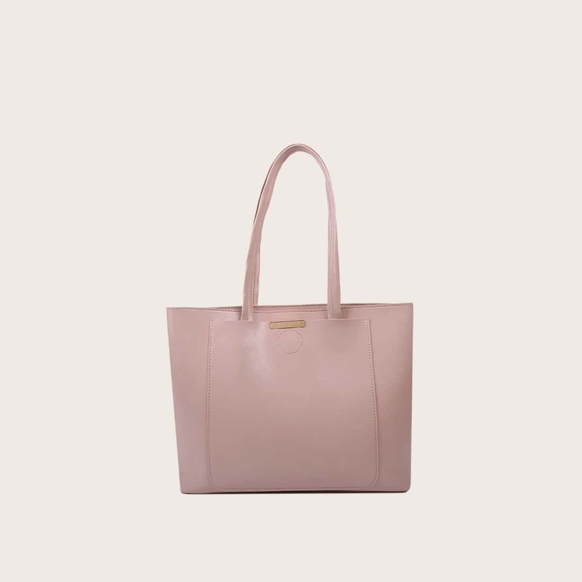 

Minimalist Tote Bag, Pastel dusty pink