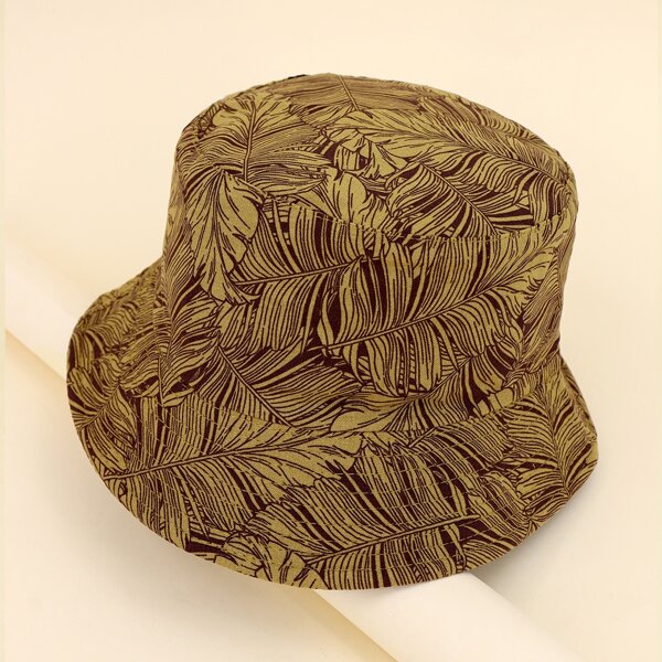 

Kids Leaf Pattern Reversible Bucket Hat, Multicolor