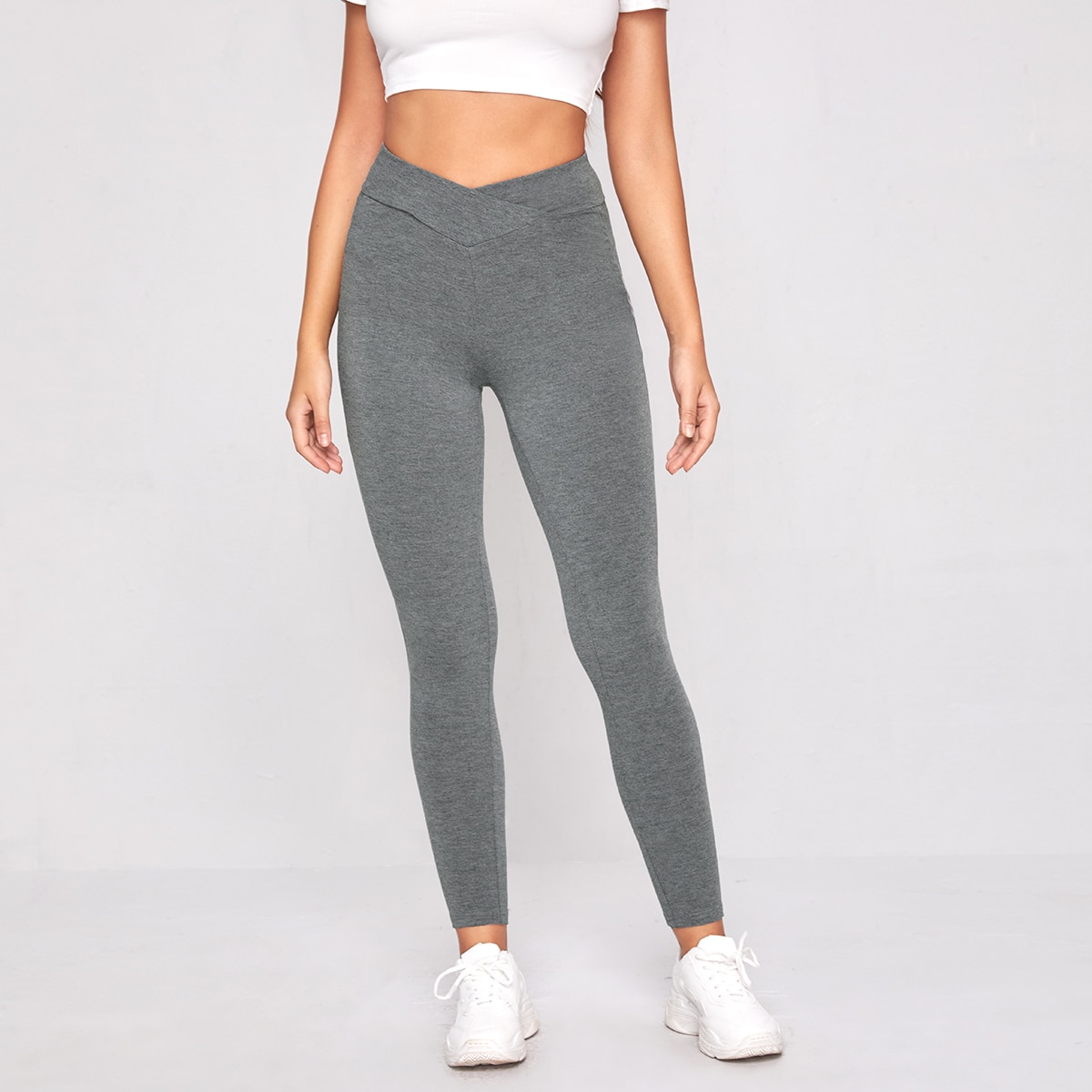 Image of Asymmetrical Waistband Leggings