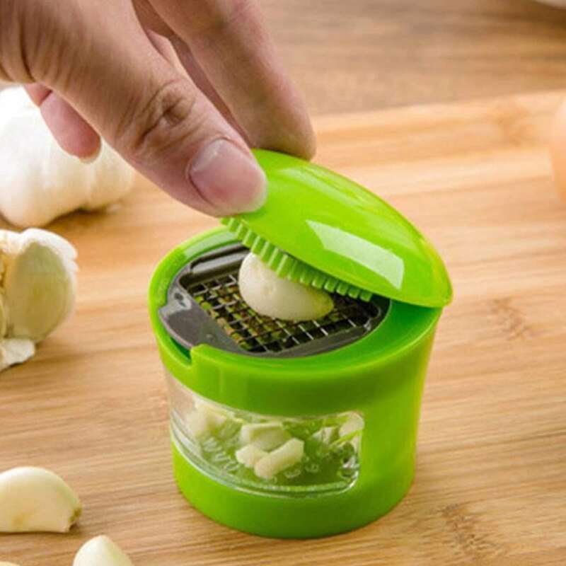 

Kitchen Garlic Press Tool, Green