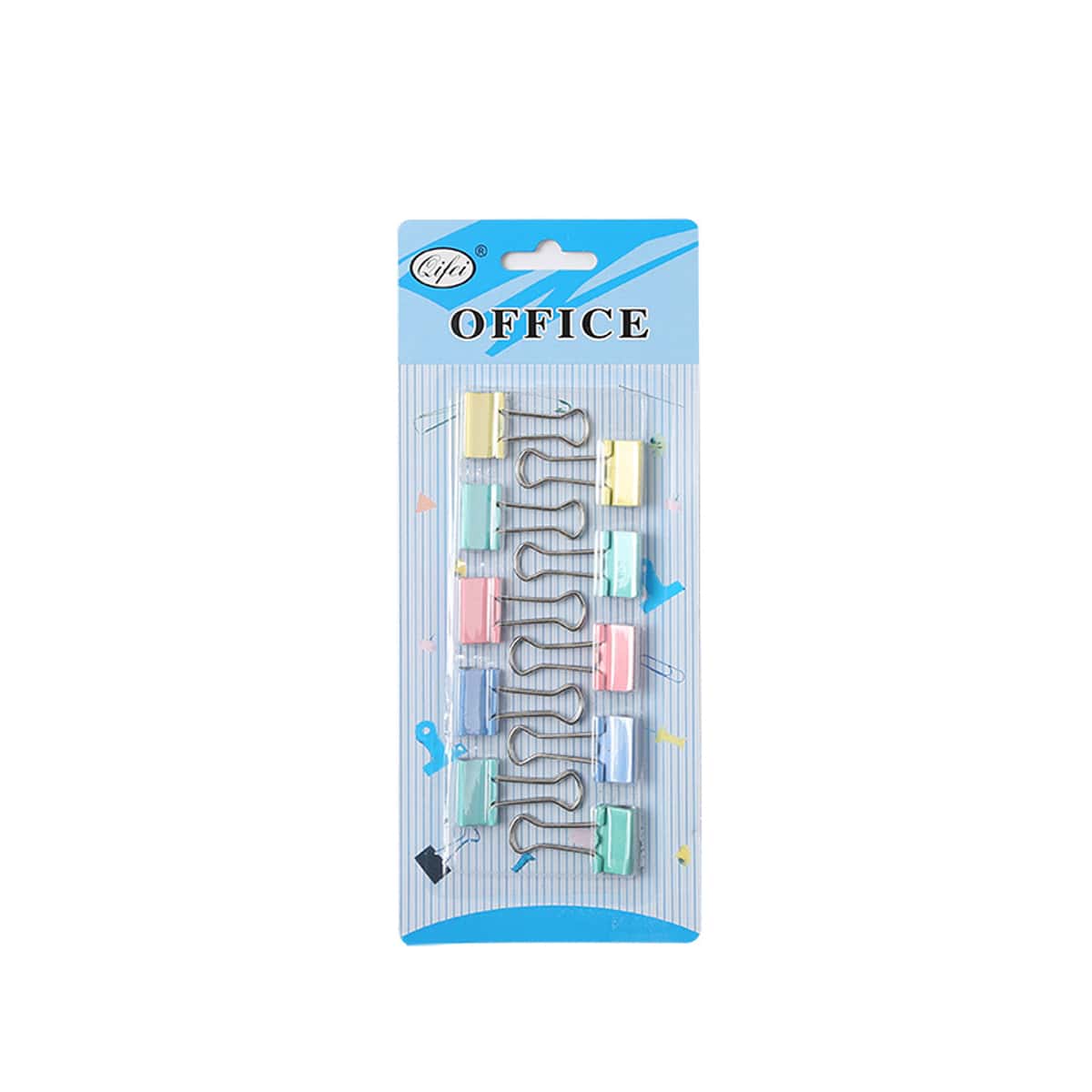 

10pcs Colorful Binder Clip, Multicolor