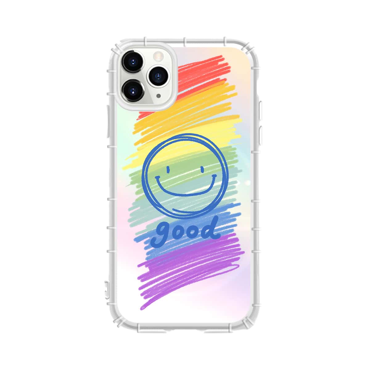 

1pc Colorful Graffiti Print iPhone Case, Multicolor