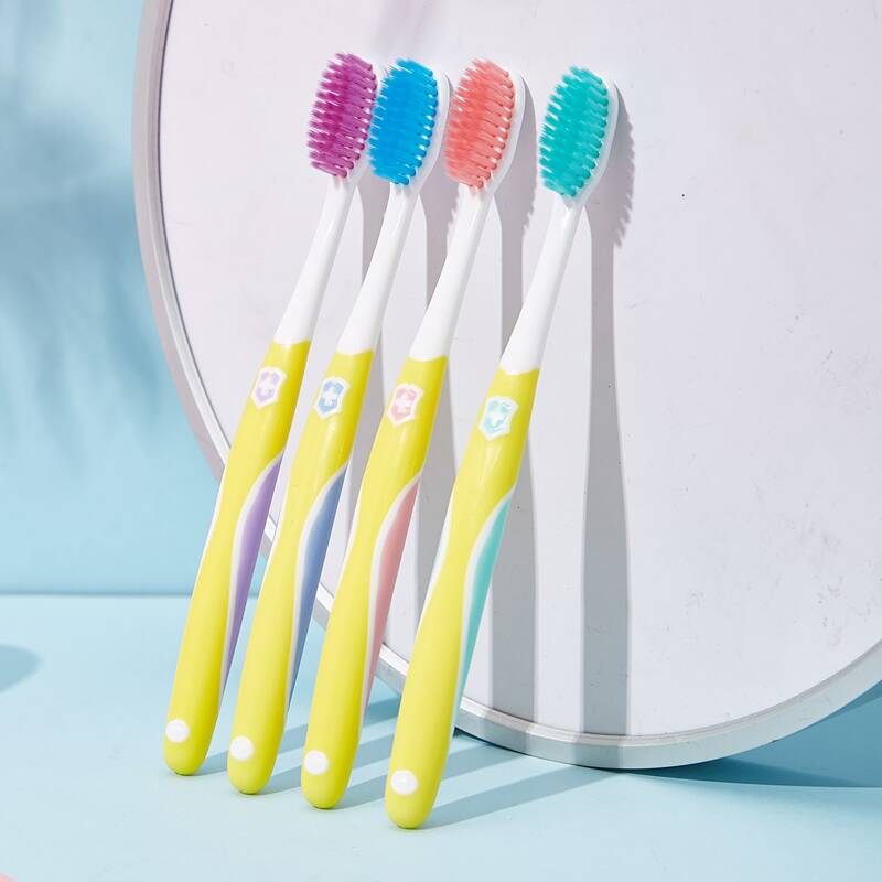 

4pcs Soft Toothbrush Set, Multicolor