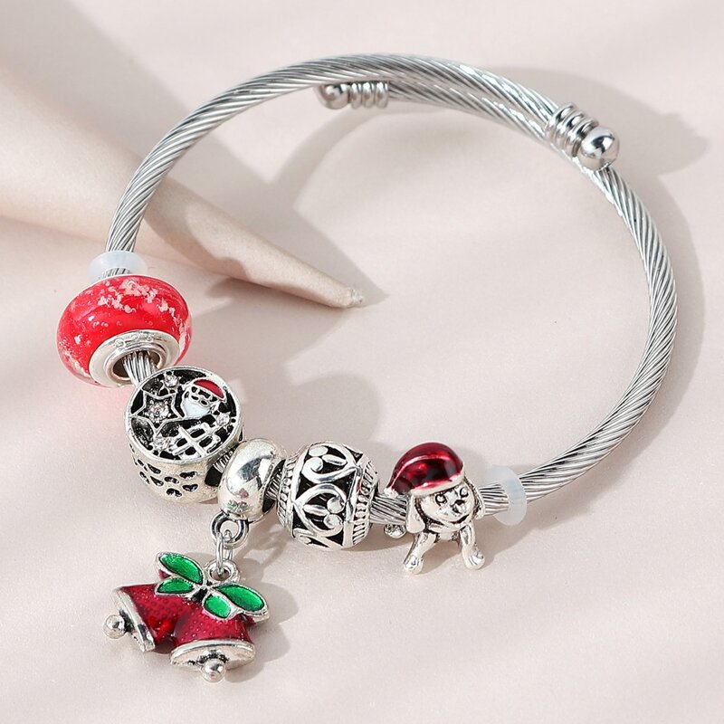 

Christmas Santa Claus Decor Bracelet, Multicolor