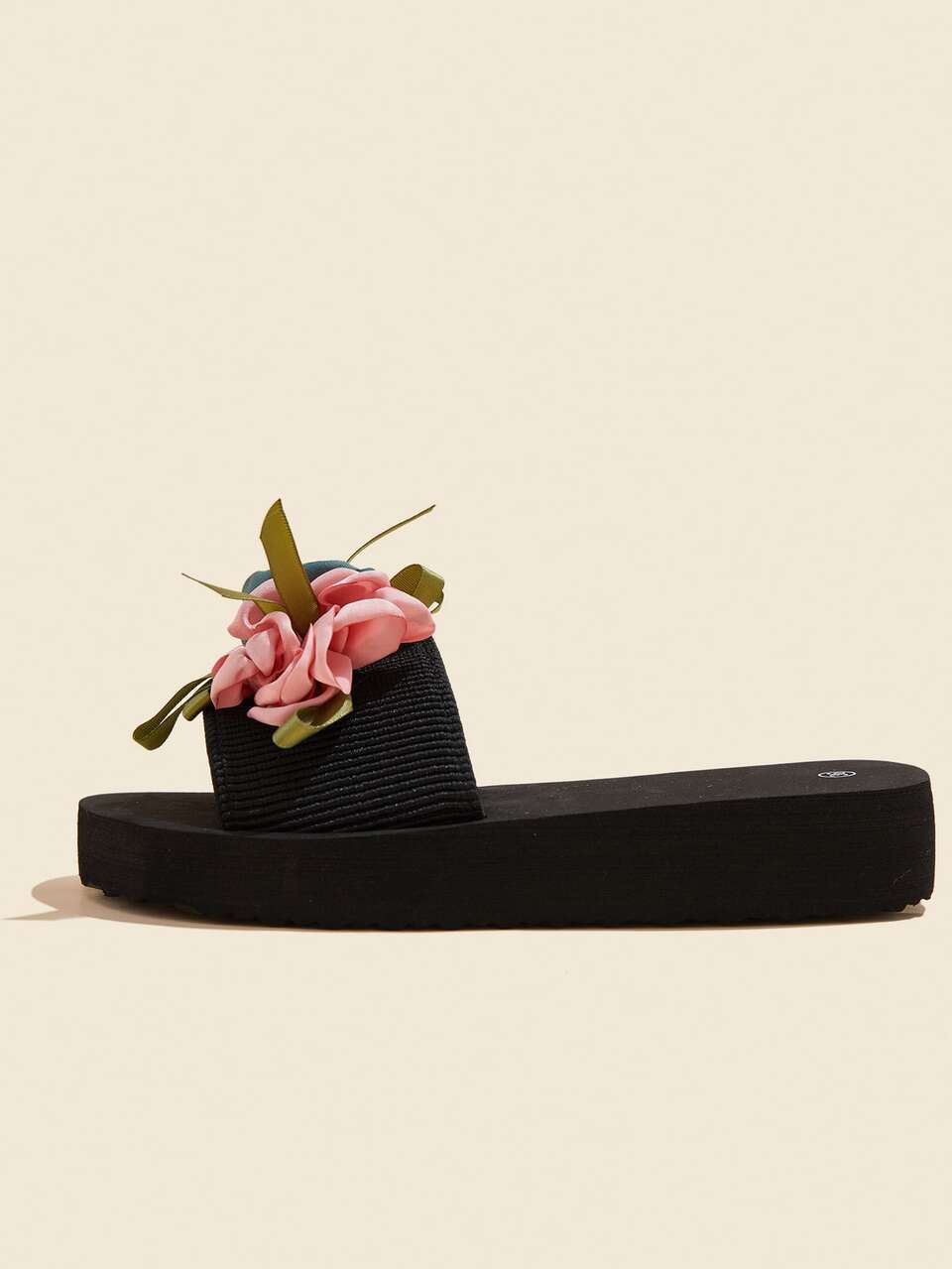 Women Fashion Flat Sandals Mixed Colored Flowers Slip On Slides Fashion Sandals For Women Casual Summer Beach Shoes,Slippers Women