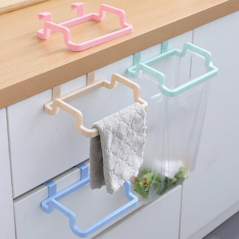 

1pc Kitchen Multifunctional Nail-free Rack, Multicolor
