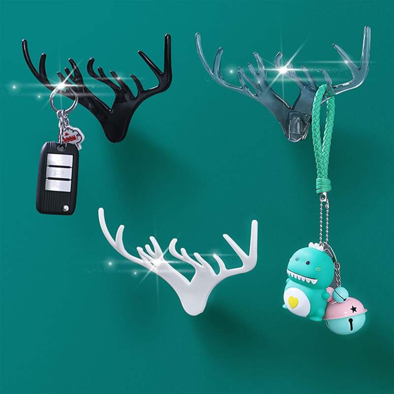 

1pc Antlers Shaped Random Wall Hook, Multicolor