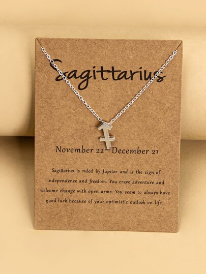 Fashionable and Popular Men's Sagittarius Constellation Charm Necklace for Jewelry Gift and for a Stylish Look