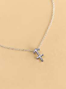 Vòng cổ quyến rũ Chòm sao Nhân mã thời trang và phổ biến dành cho nam giới để làm quà tặng trang sức và cho vẻ ngoài sành điệu - Bạc - Xem 3