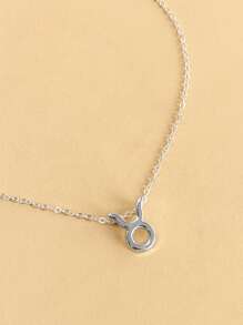 時尚流行男士金牛座星座吊飾項鍊，適合珠寶禮物和時尚外觀