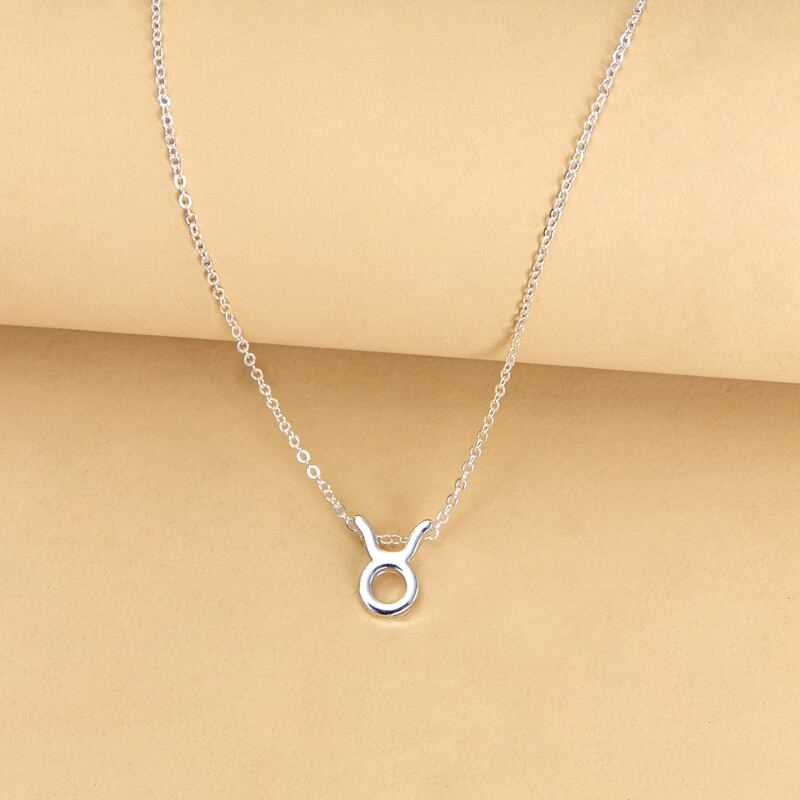 

Taurus Constellation Charm Necklace, Silver