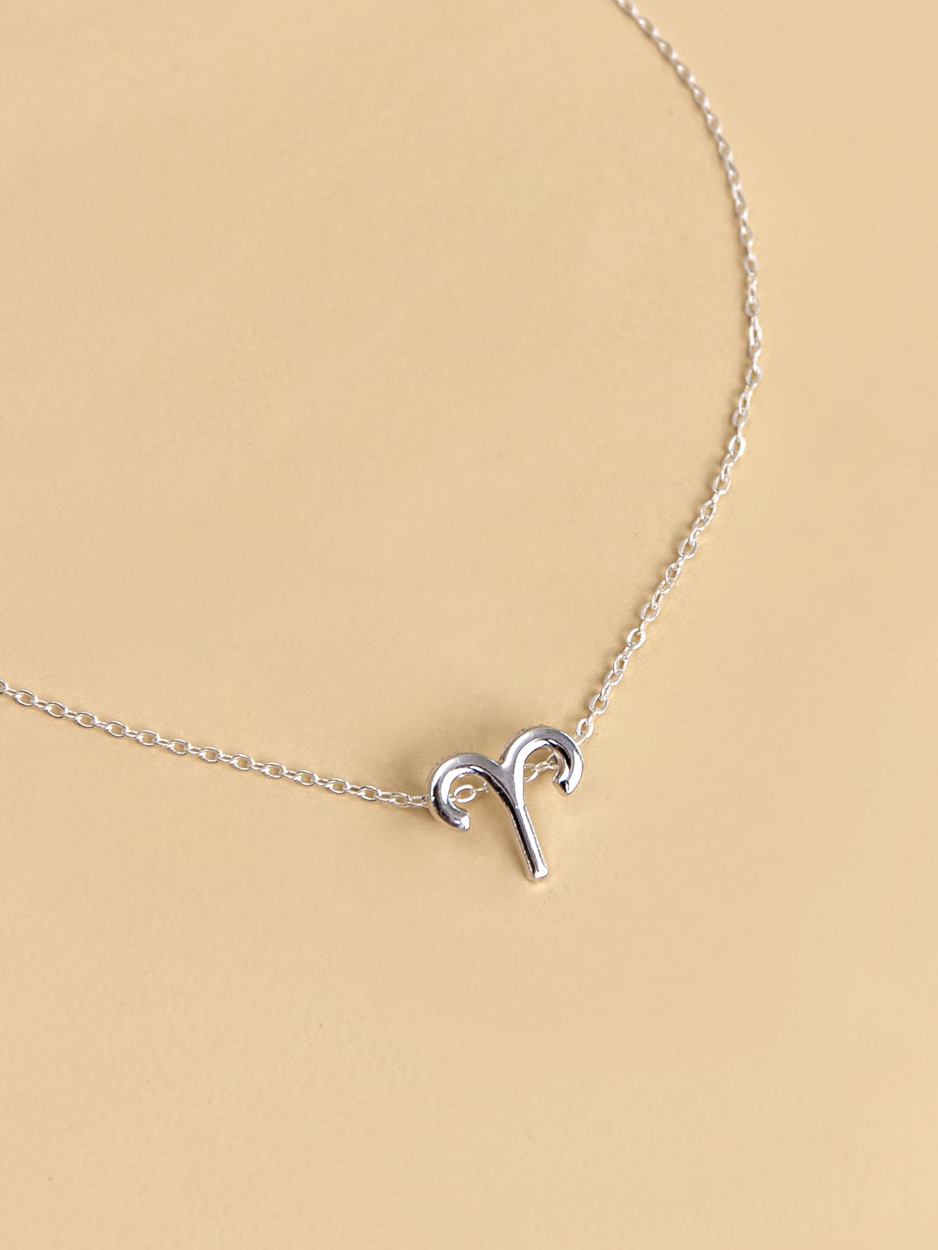 Fashionable and Popular Men's Aries Constellation Charm Necklace for Jewelry Gift and for a Stylish Look - Silver - View 3