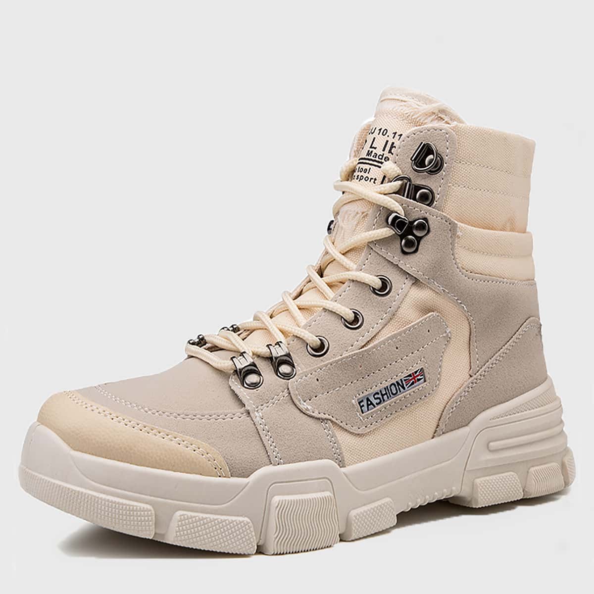 

Guys Lace-up Front Hiking Boots, Beige