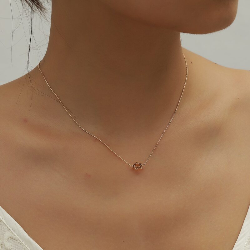 

Star Decor Necklace, Gold