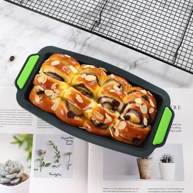 

1pc Silicone Toast Baking Mold, Black