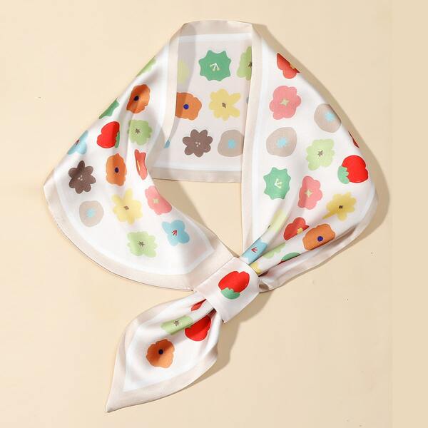 

Floral Pattern Scarf, Multicolor