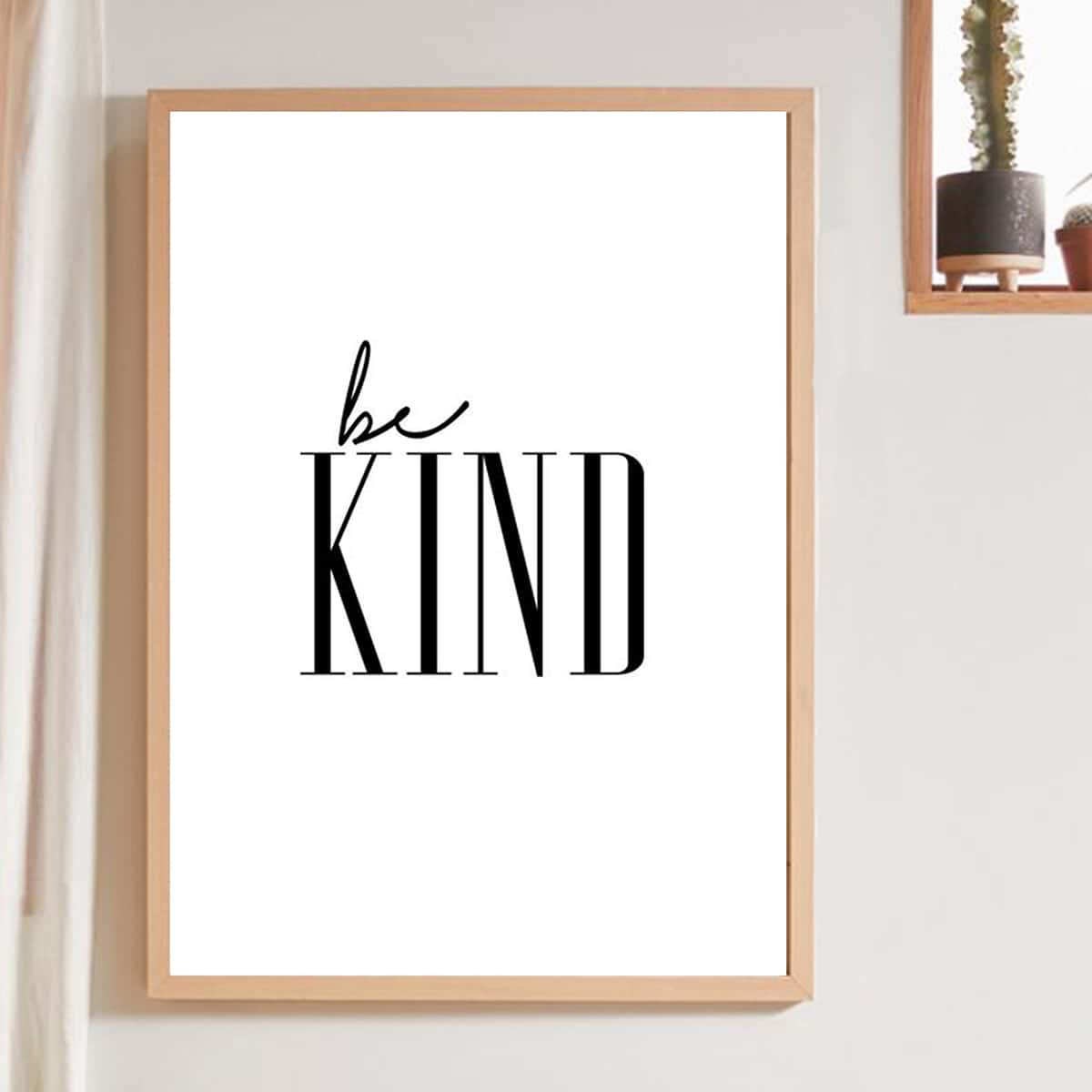 

Letter Graphic Wall Painting Without Frame, White