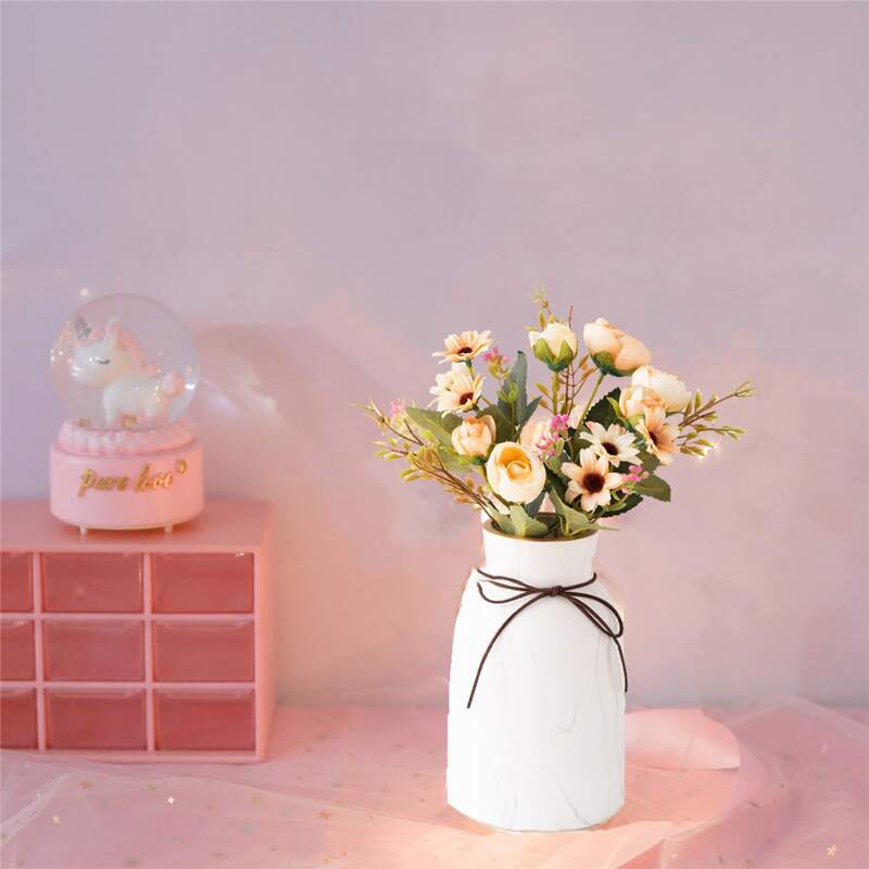 

1pc Artificial Flower With 5pcs Branch, Multicolor