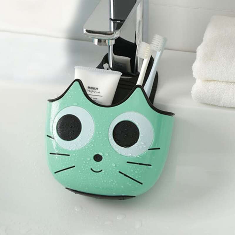 

1pc Cartoon Graphic Drain Basket, Green