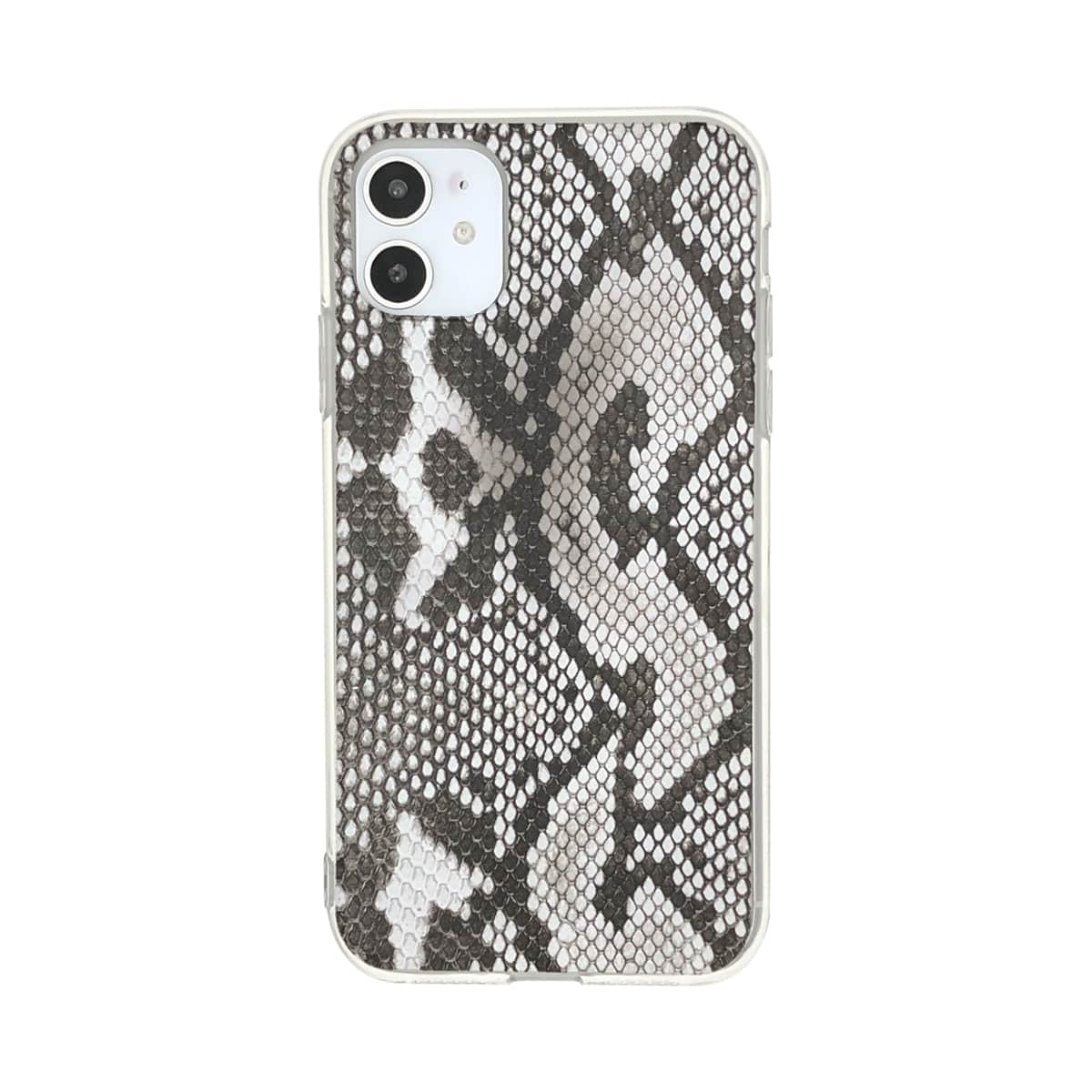 

1pc Snakeskin Print iPhone Case, Multicolor