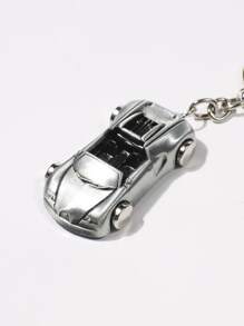 Street Metal Car Charm Keychain Car Accessories Bag Charm Backpack For School - Silver - View 3