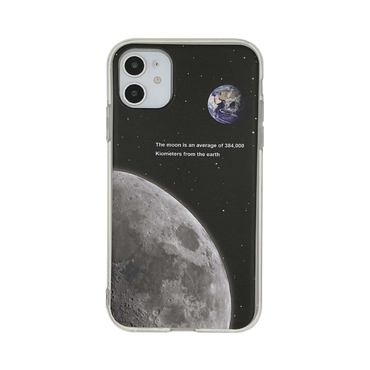 

1pc Planet Print iPhone Case, Multicolor