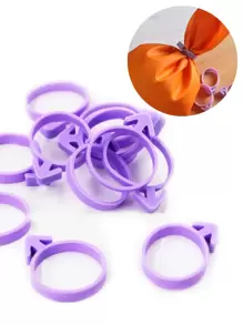 10入組糕點袋分割環 - 紫色 - 查看 6