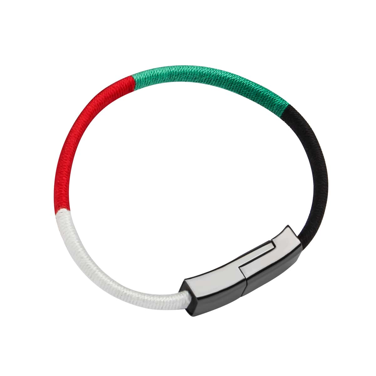

1pc Handmade Rope Bracelet iPhone Data Cable, Multicolor