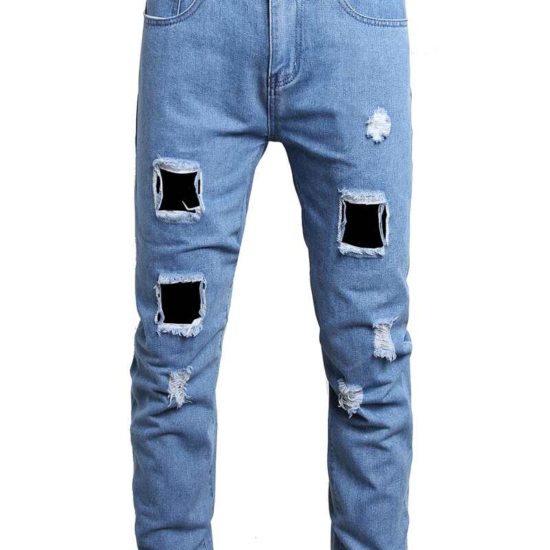 

Guys Ripped Jeans, Light wash