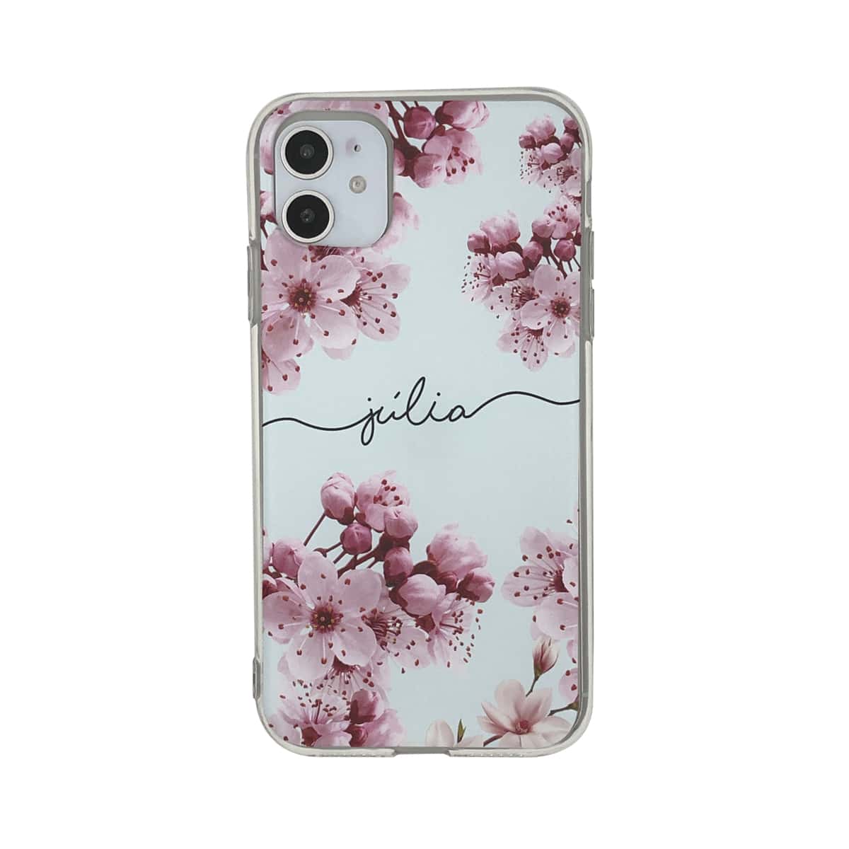 

1pc Flower Print iPhone Case, Multicolor