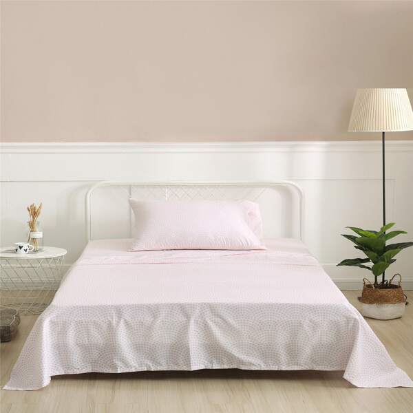 

Kids Heart Print Bedding Set Without Filler, Multicolor
