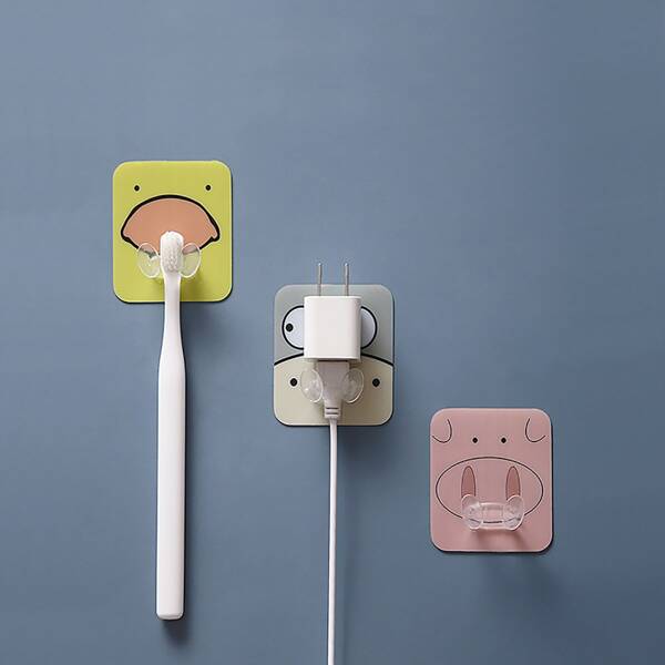 

3pcs Cartoon Graphic Wall Hook, Multicolor