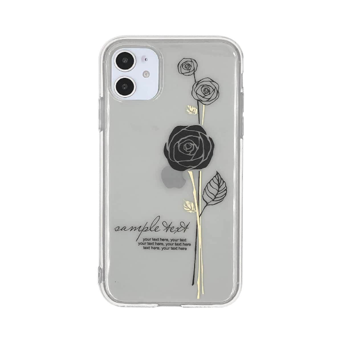 

1pc Flower Print iPhone Case, Multicolor