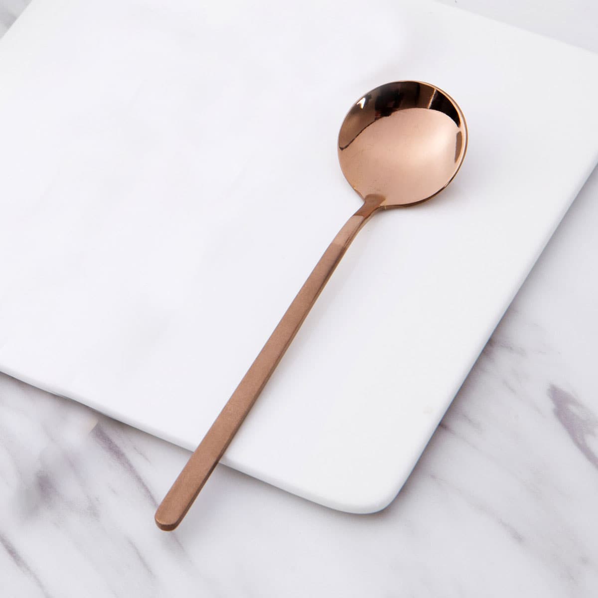 

1pc Stainless Steel Spoon, Rose gold