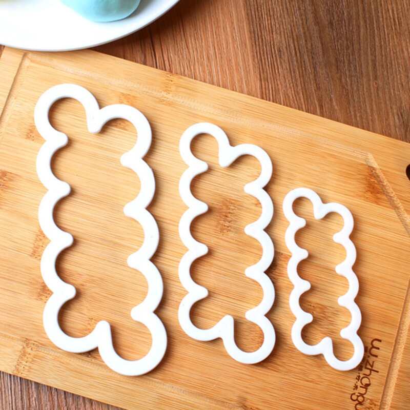 

3pcs Cake Embossed Mold, White