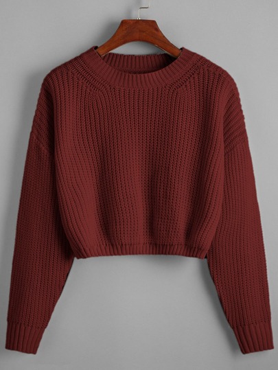 Chunky Knit Cropped Sweater