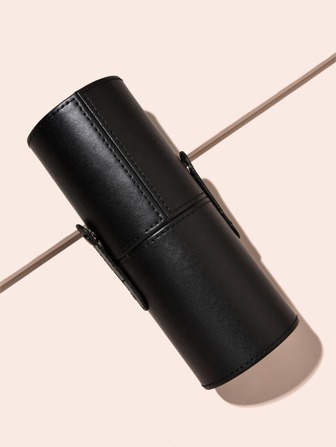 1pc Portable Black Cosmetic Brush Storage Box With Top And Bottom Open Cover, Waterproof And Dustproof,Room,Home,Bedroom,Bathroom,House,Pink Room,Living Room Decor,Travel Stuff,Gift Bag,Gifts For Mom,Dad,Men,Friends,Teacher,Birthday,Wedding,Desk,Shelves,Accessories,Gift Boxes,Funny Gift,Storage,Makeup Brush Holder Bag,Room Decor, Bags,Makeup Bag,Vanity,Travel,Make Up Bag,Travel Essentials,Organizer,Storage,Travel Essential,Makeup Organizer,Makeup Bags,Make Up Organizer,Toiletry Bag,Desk Organiser,Cosmetic Bag,Makeup Pouch,Make Up Organize,Vanity Accessories,Make Up Pouch,Make Up Bags,Jewellery Box,Pouch,Makeup Brush Holder,Brush Holder,Perfume Organiser,Pouch Bag,Gifts For Women,Christmas Gifts,Gift Ideas For Women,Room Decor