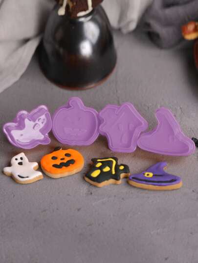 4шт Форма для печенья на Хэллоуин