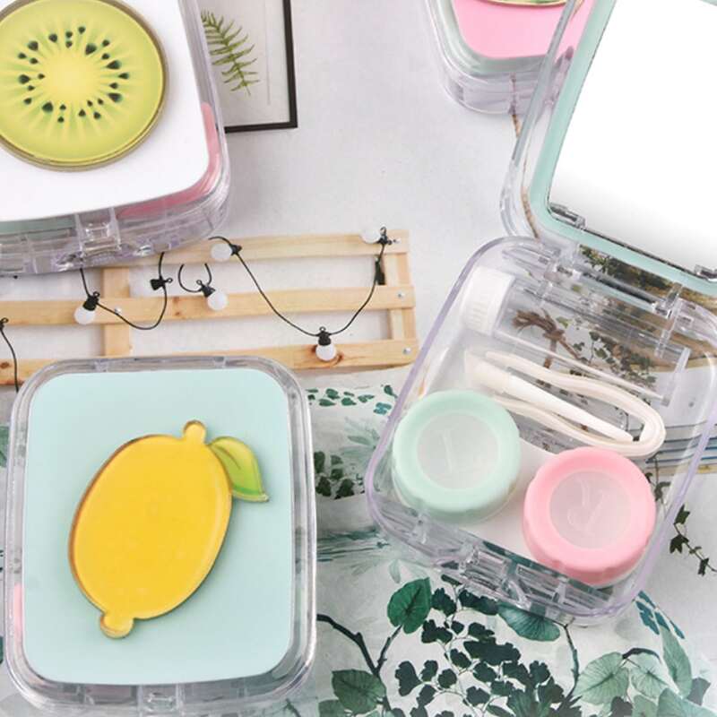 

1pc Fruit Decor Random Contact Lens Case, Multicolor