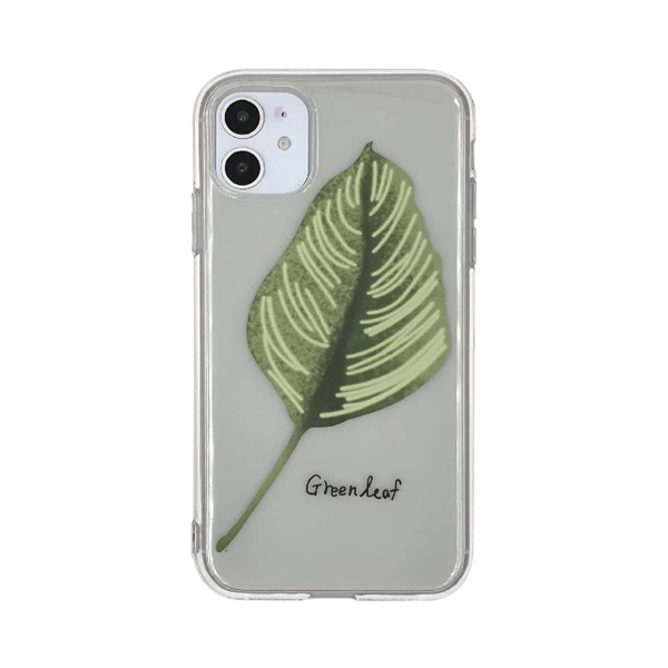 

1pc Leaf Print iPhone Case, Multicolor
