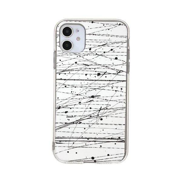 

Чехол для iPhone с принтом граффити 1шт, Чёрнобелые
