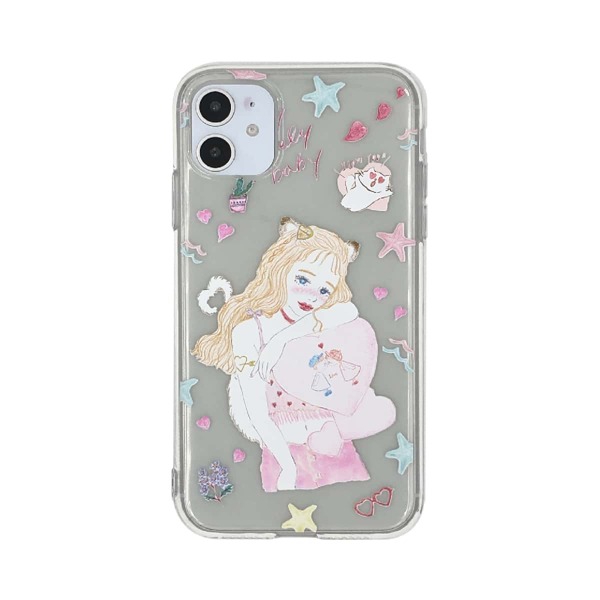 

Чехол для iPhone с принтом девушки 1шт, Многоцветный