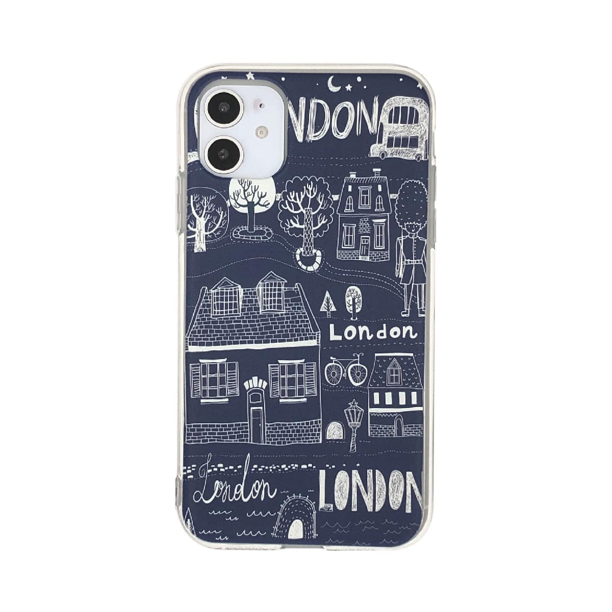 

1pc House Pattern iPhone Case, Multicolor